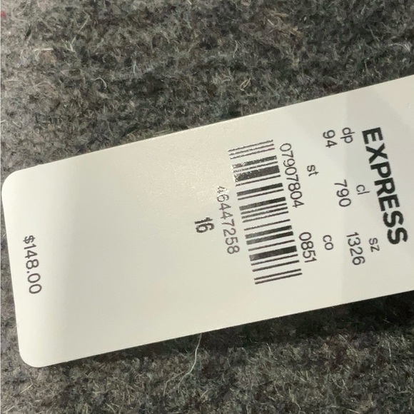 Express Deep Purple Velvet Robe - Picture 5 of 5